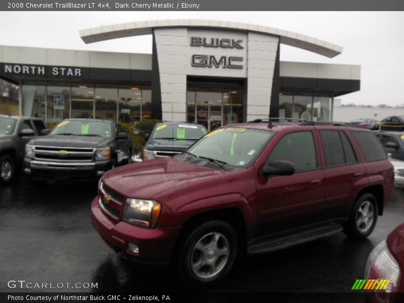 Dark Cherry Metallic / Ebony 2008 Chevrolet TrailBlazer LT 4x4