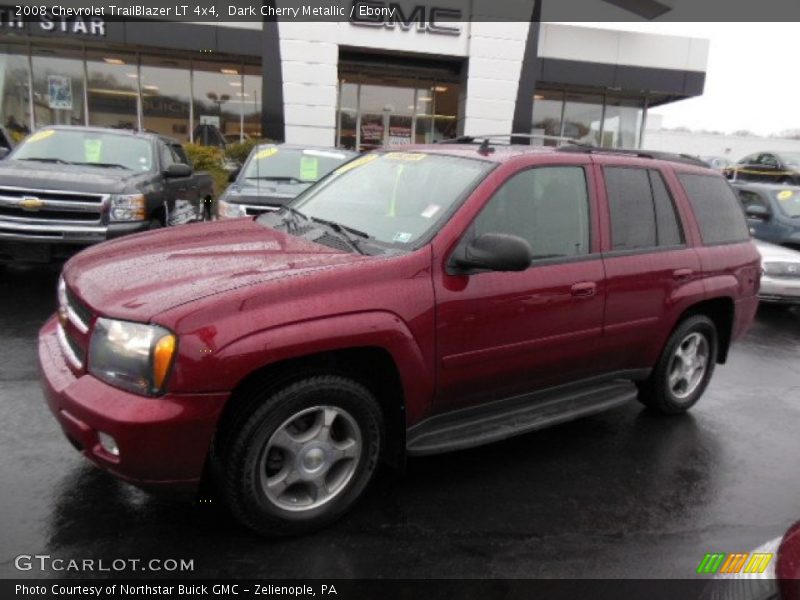 Dark Cherry Metallic / Ebony 2008 Chevrolet TrailBlazer LT 4x4