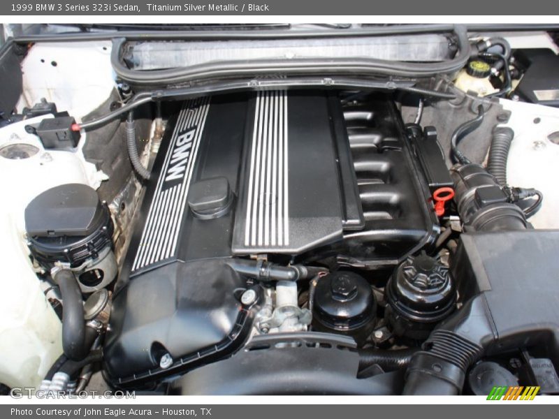 Titanium Silver Metallic / Black 1999 BMW 3 Series 323i Sedan