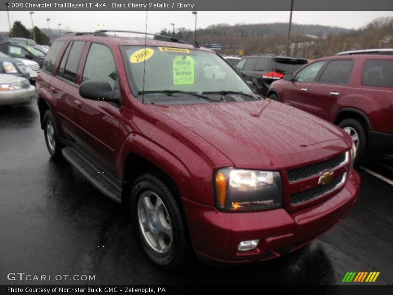 Dark Cherry Metallic / Ebony 2008 Chevrolet TrailBlazer LT 4x4