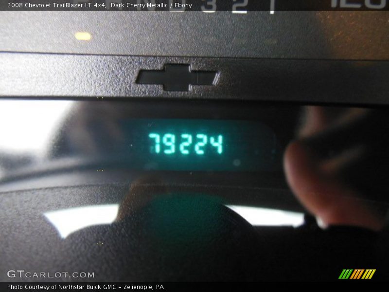 Dark Cherry Metallic / Ebony 2008 Chevrolet TrailBlazer LT 4x4