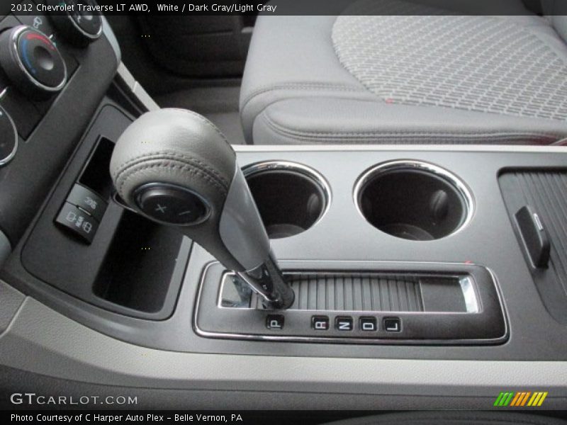 White / Dark Gray/Light Gray 2012 Chevrolet Traverse LT AWD