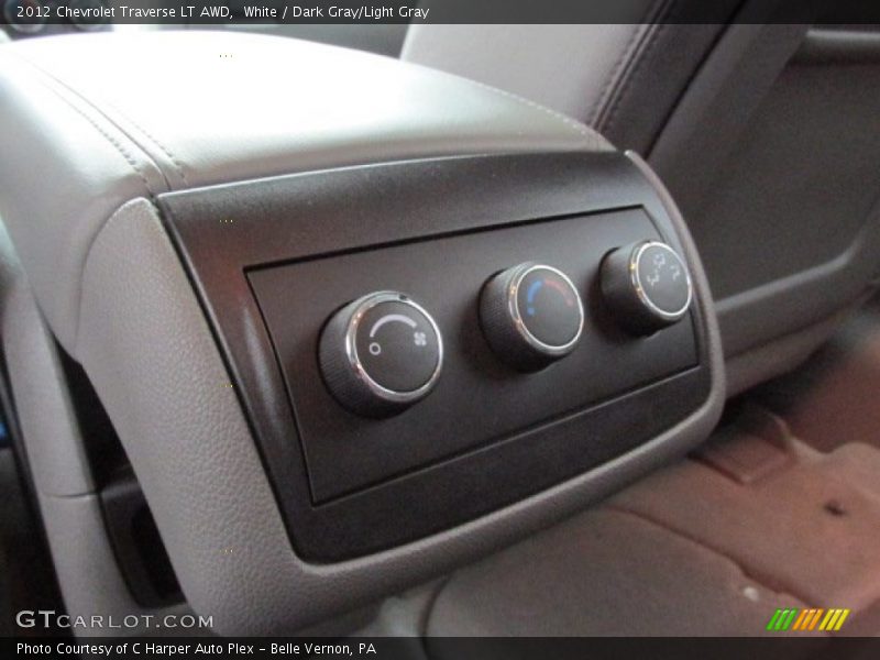White / Dark Gray/Light Gray 2012 Chevrolet Traverse LT AWD