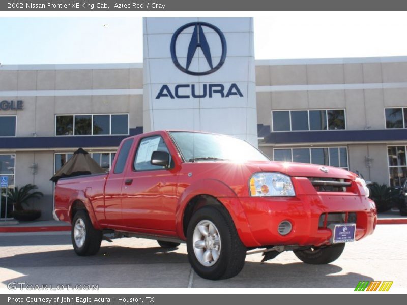 Aztec Red / Gray 2002 Nissan Frontier XE King Cab