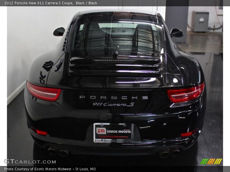 Black / Black 2012 Porsche New 911 Carrera S Coupe