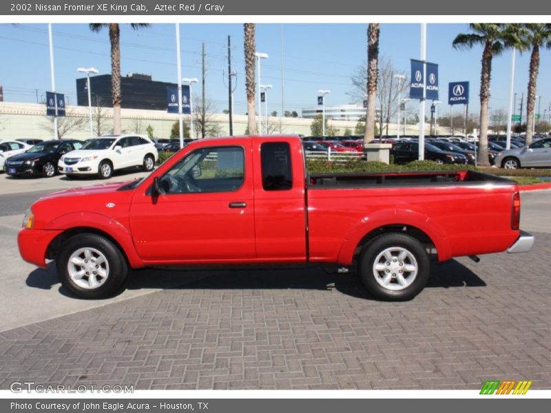Aztec Red / Gray 2002 Nissan Frontier XE King Cab