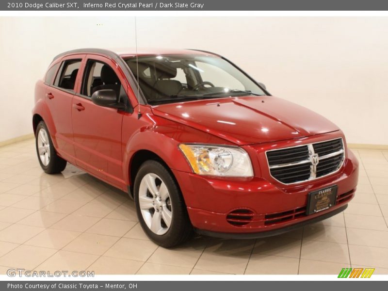 Inferno Red Crystal Pearl / Dark Slate Gray 2010 Dodge Caliber SXT
