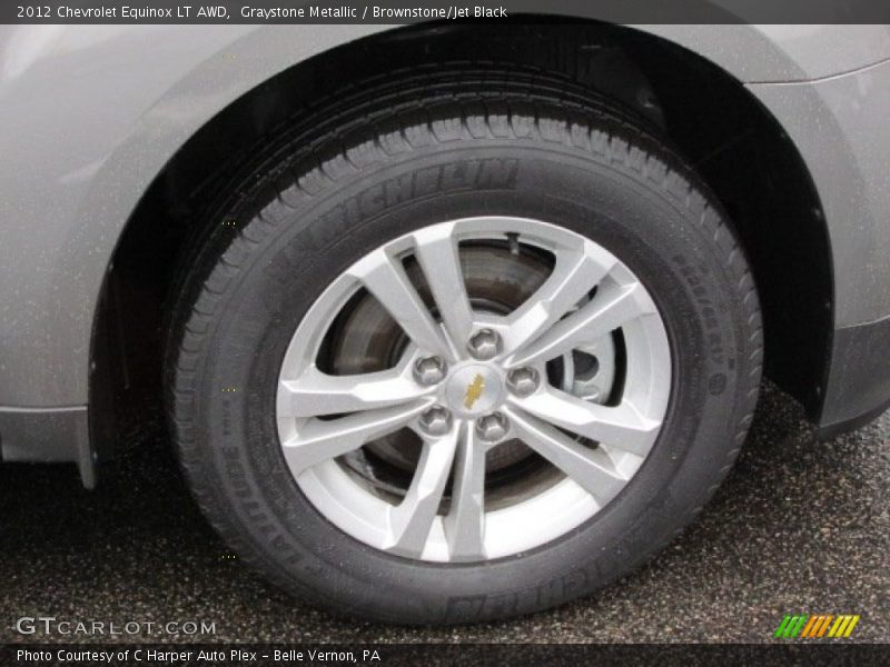 Graystone Metallic / Brownstone/Jet Black 2012 Chevrolet Equinox LT AWD