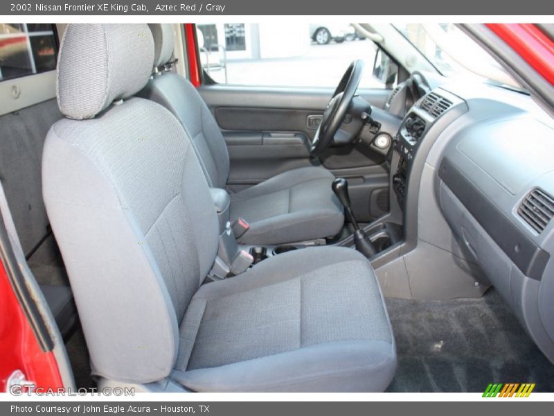 Aztec Red / Gray 2002 Nissan Frontier XE King Cab