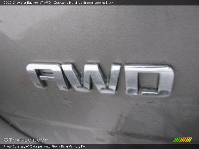 Graystone Metallic / Brownstone/Jet Black 2012 Chevrolet Equinox LT AWD