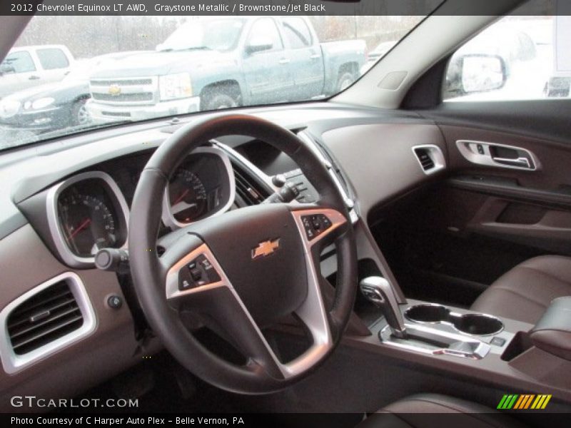 Graystone Metallic / Brownstone/Jet Black 2012 Chevrolet Equinox LT AWD