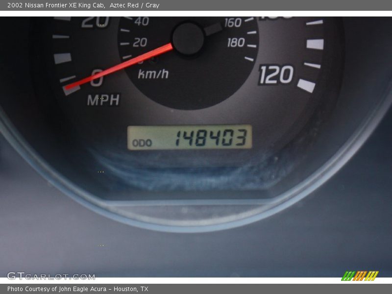 Aztec Red / Gray 2002 Nissan Frontier XE King Cab