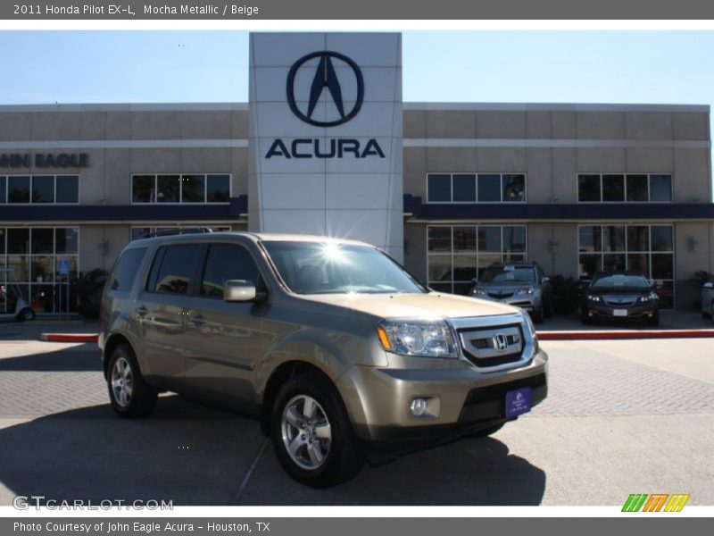 Mocha Metallic / Beige 2011 Honda Pilot EX-L