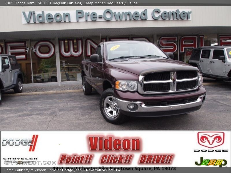 Deep Molten Red Pearl / Taupe 2005 Dodge Ram 1500 SLT Regular Cab 4x4