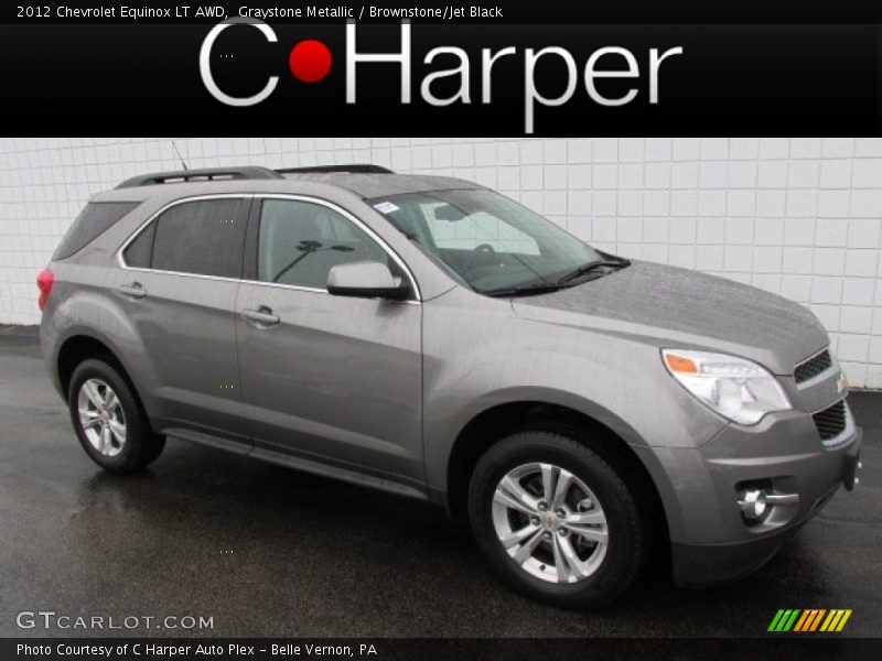 Graystone Metallic / Brownstone/Jet Black 2012 Chevrolet Equinox LT AWD