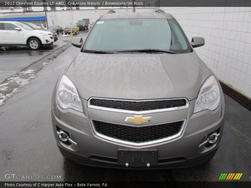 Graystone Metallic / Brownstone/Jet Black 2012 Chevrolet Equinox LT AWD
