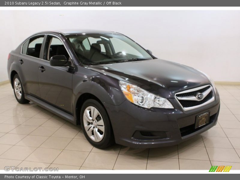 Graphite Gray Metallic / Off Black 2010 Subaru Legacy 2.5i Sedan