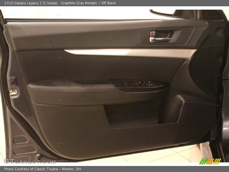 Graphite Gray Metallic / Off Black 2010 Subaru Legacy 2.5i Sedan