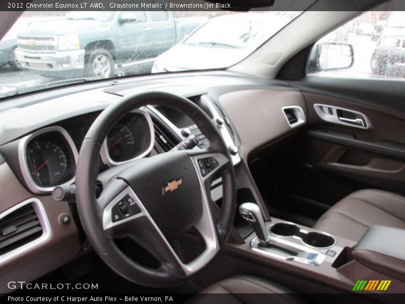 Graystone Metallic / Brownstone/Jet Black 2012 Chevrolet Equinox LT AWD