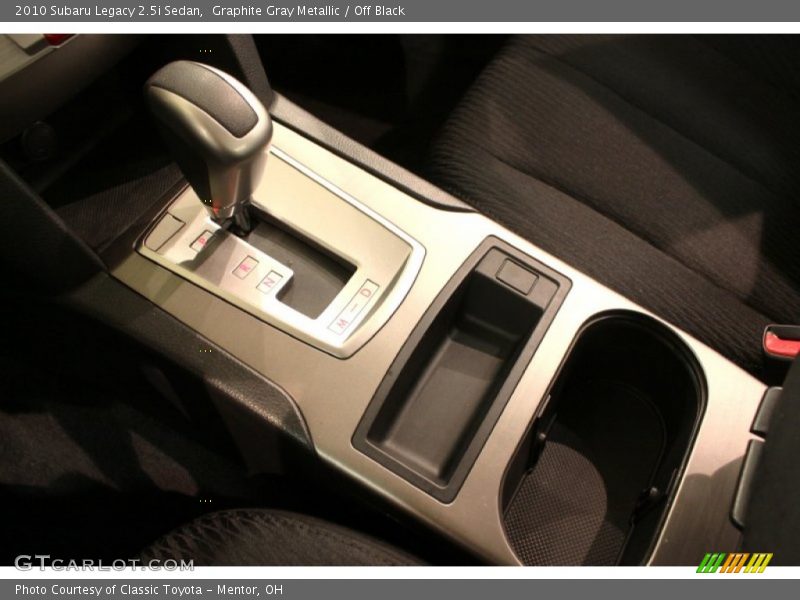  2010 Legacy 2.5i Sedan Lineartronic CVT Automatic Shifter