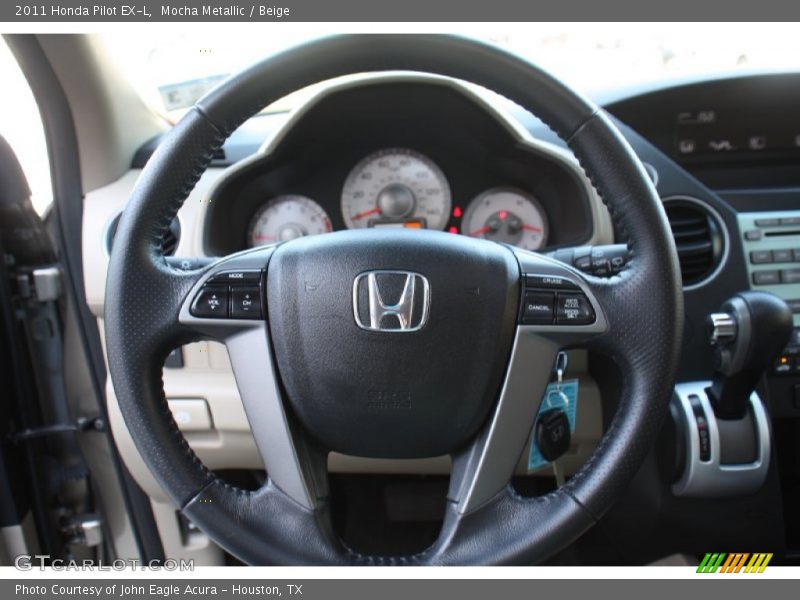 Mocha Metallic / Beige 2011 Honda Pilot EX-L