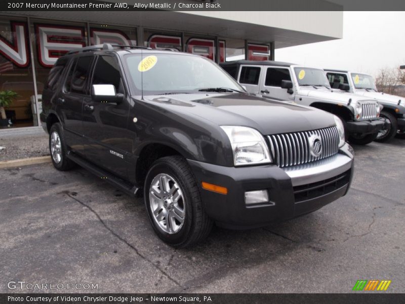 Alloy Metallic / Charcoal Black 2007 Mercury Mountaineer Premier AWD