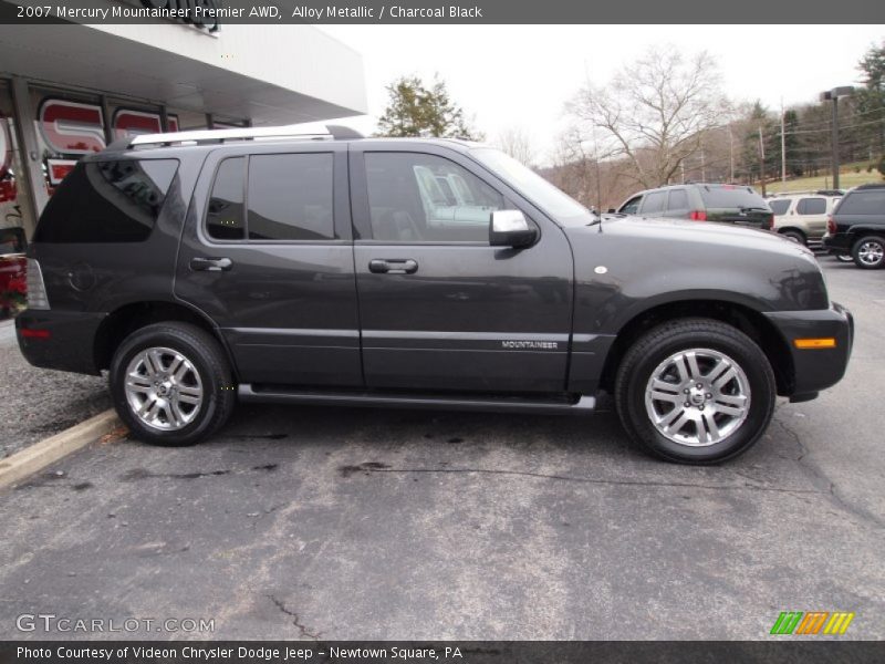 Alloy Metallic / Charcoal Black 2007 Mercury Mountaineer Premier AWD