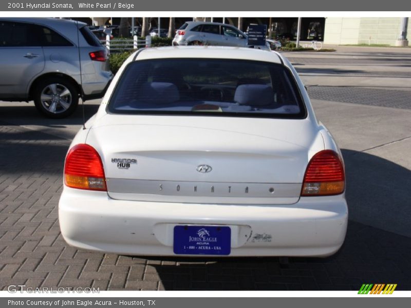 White Pearl / Beige 2001 Hyundai Sonata