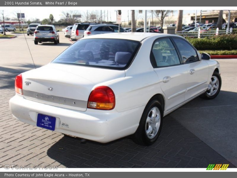 White Pearl / Beige 2001 Hyundai Sonata