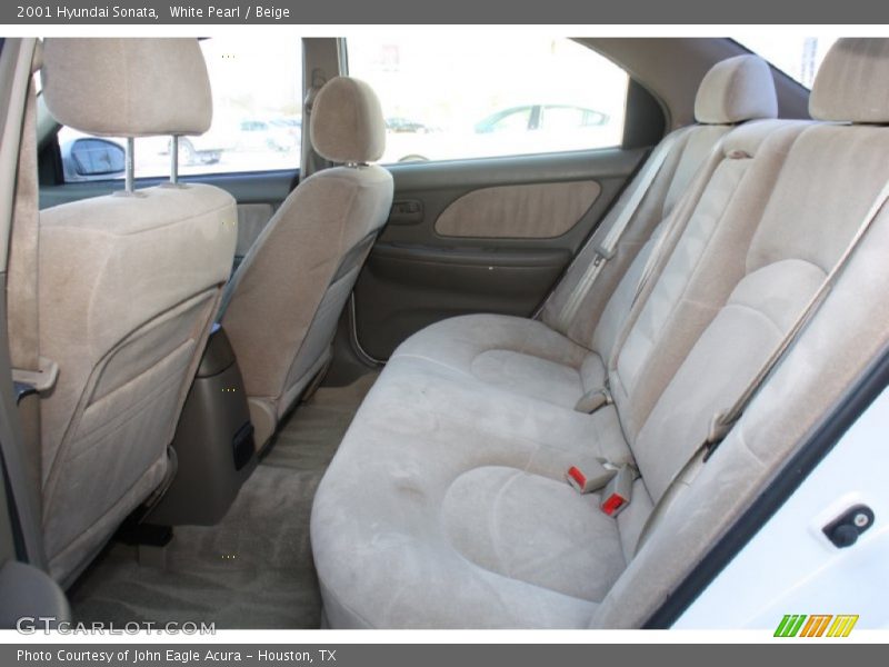 White Pearl / Beige 2001 Hyundai Sonata