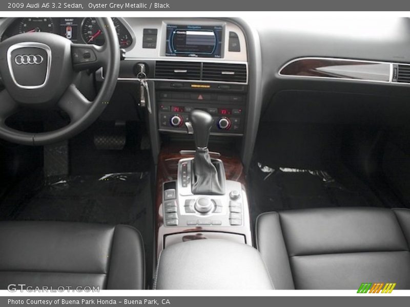 Oyster Grey Metallic / Black 2009 Audi A6 3.2 Sedan