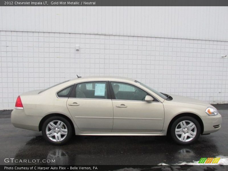 Gold Mist Metallic / Neutral 2012 Chevrolet Impala LT