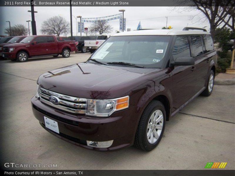 Bordeaux Reserve Red Metallic / Medium Light Stone 2011 Ford Flex SE