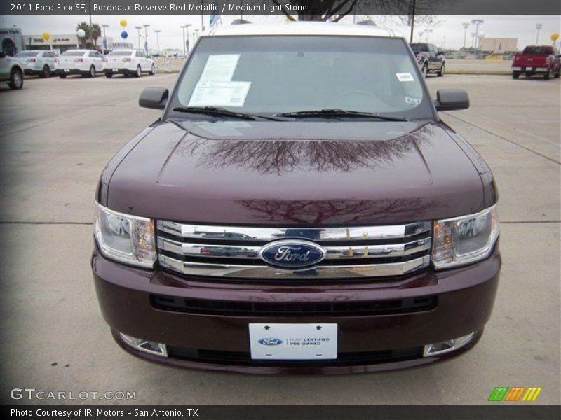 Bordeaux Reserve Red Metallic / Medium Light Stone 2011 Ford Flex SE