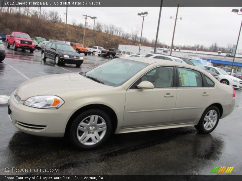 Gold Mist Metallic / Neutral 2012 Chevrolet Impala LT