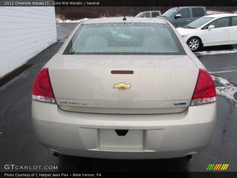 Gold Mist Metallic / Neutral 2012 Chevrolet Impala LT