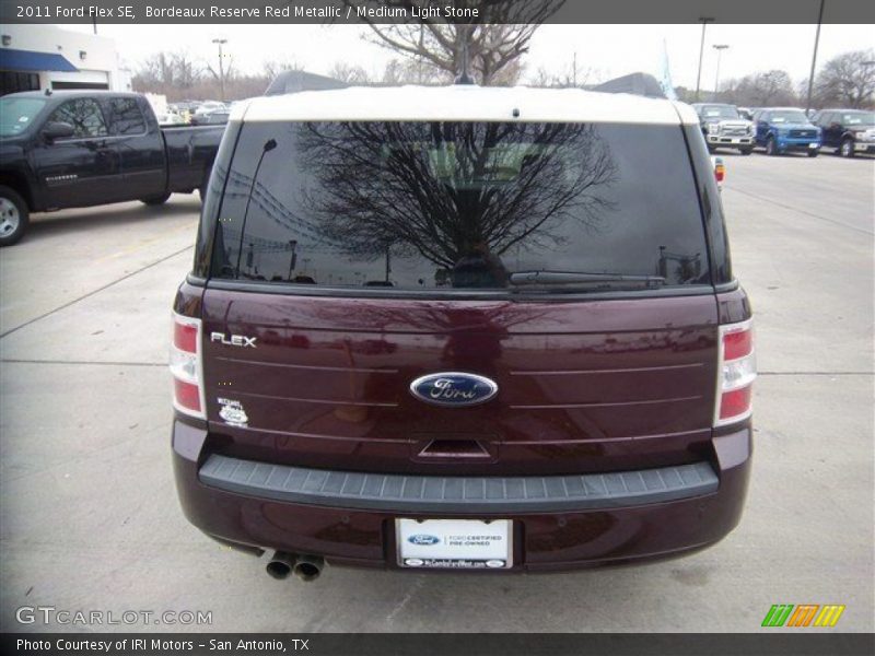 Bordeaux Reserve Red Metallic / Medium Light Stone 2011 Ford Flex SE