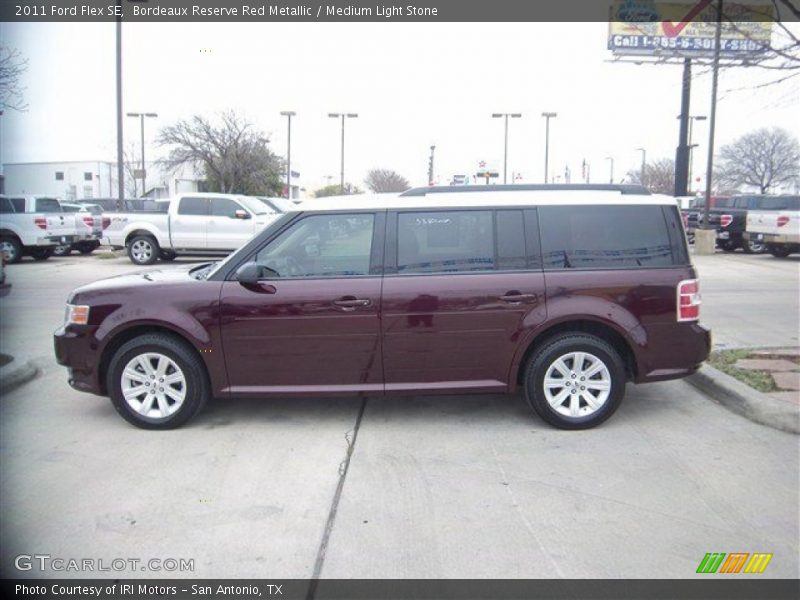 Bordeaux Reserve Red Metallic / Medium Light Stone 2011 Ford Flex SE