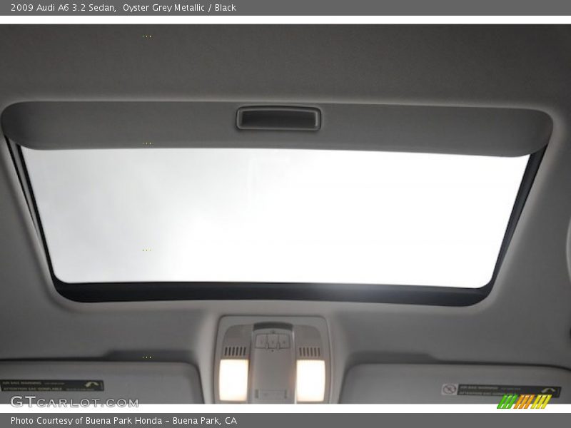 Oyster Grey Metallic / Black 2009 Audi A6 3.2 Sedan
