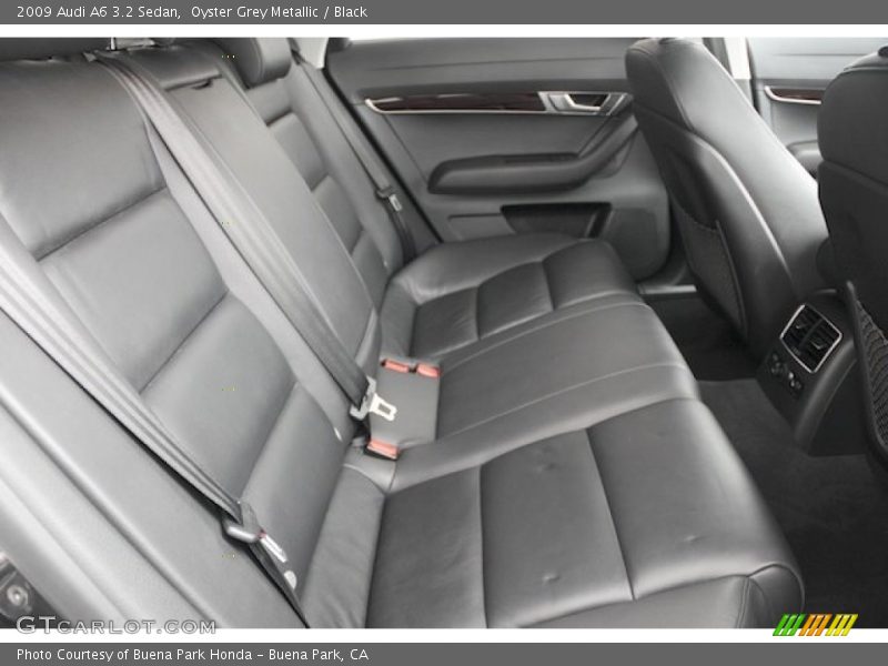 Oyster Grey Metallic / Black 2009 Audi A6 3.2 Sedan