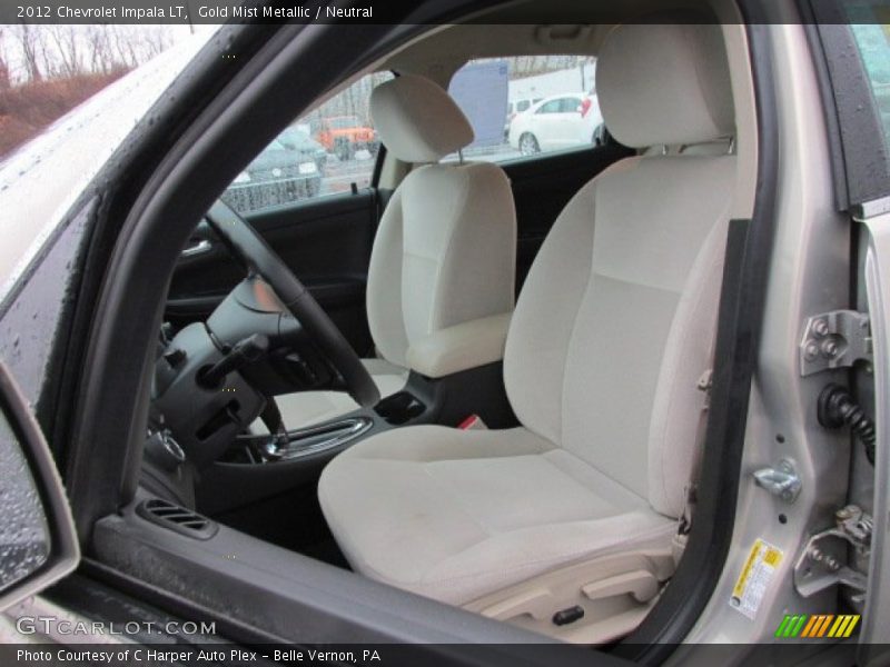 Front Seat of 2012 Impala LT