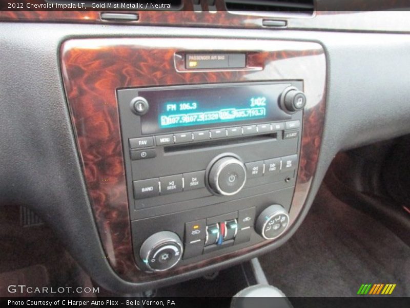 Gold Mist Metallic / Neutral 2012 Chevrolet Impala LT