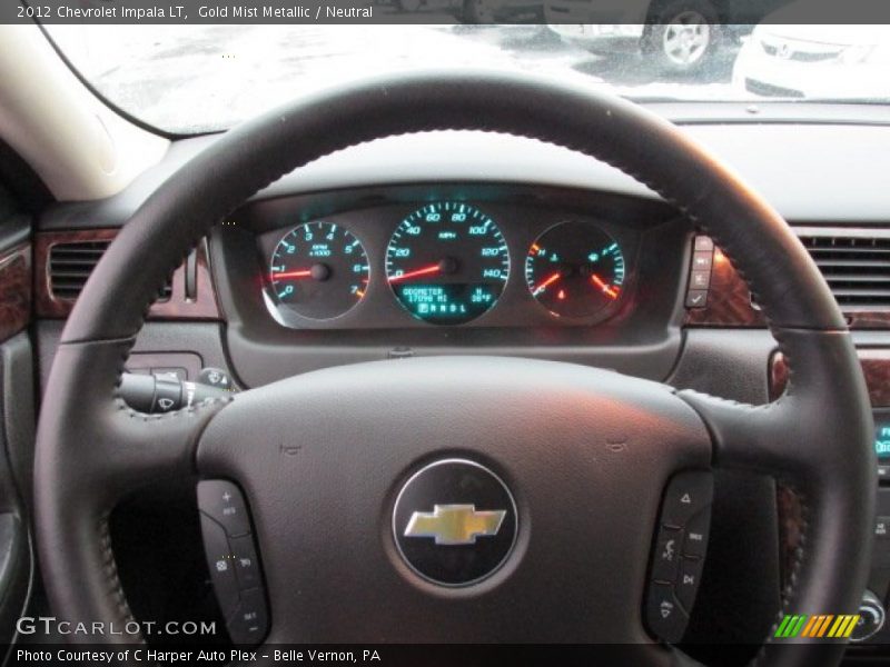 Gold Mist Metallic / Neutral 2012 Chevrolet Impala LT