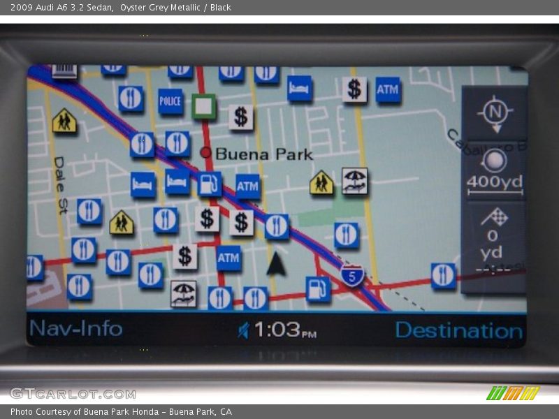 Navigation of 2009 A6 3.2 Sedan