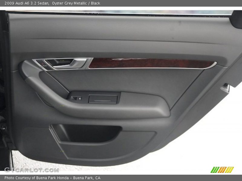 Oyster Grey Metallic / Black 2009 Audi A6 3.2 Sedan