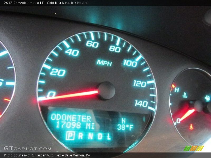 Gold Mist Metallic / Neutral 2012 Chevrolet Impala LT