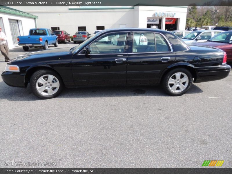 Black / Medium Light Stone 2011 Ford Crown Victoria LX