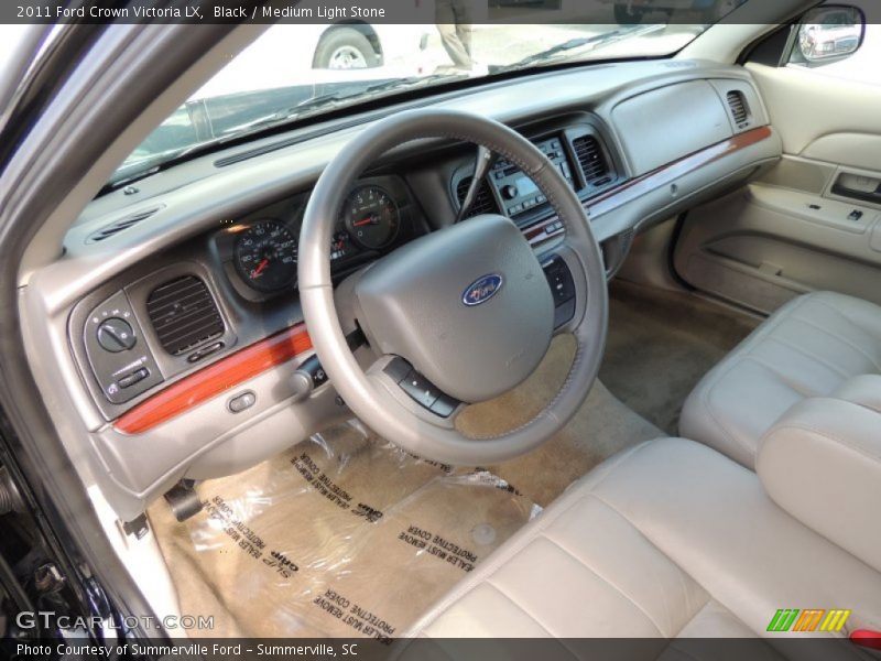Black / Medium Light Stone 2011 Ford Crown Victoria LX