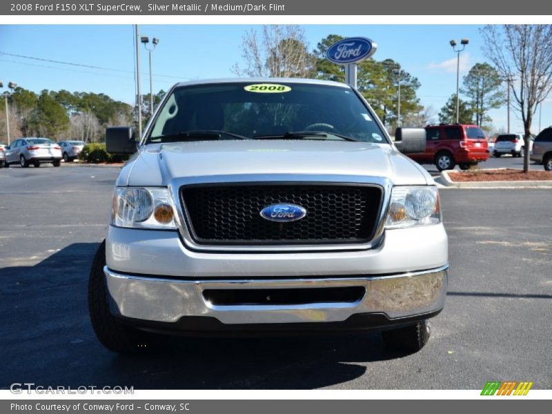 Silver Metallic / Medium/Dark Flint 2008 Ford F150 XLT SuperCrew