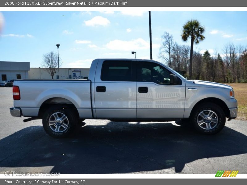Silver Metallic / Medium/Dark Flint 2008 Ford F150 XLT SuperCrew